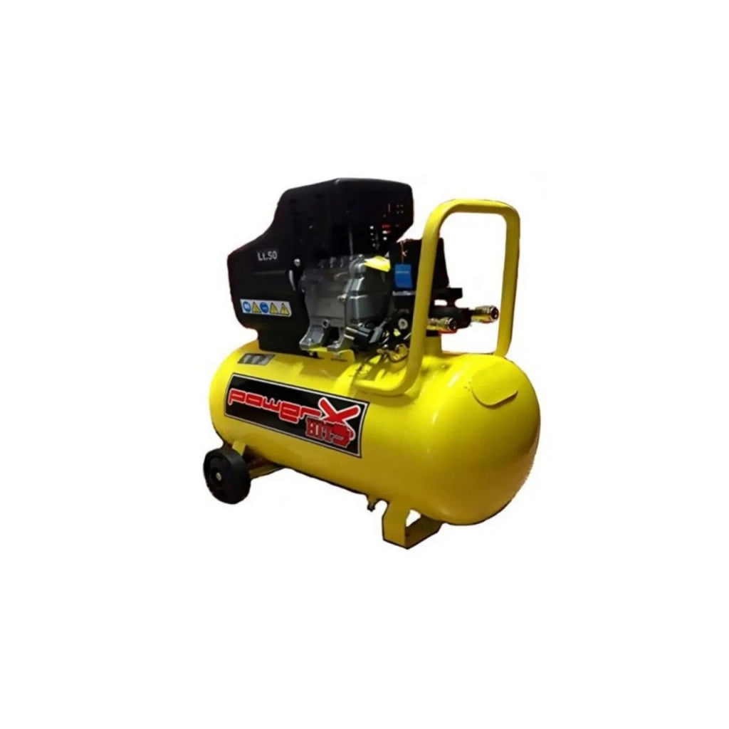 Compressore ad Olio 50 L 2 HP 8 Bar con 2 Manometri e Connettori – PH050