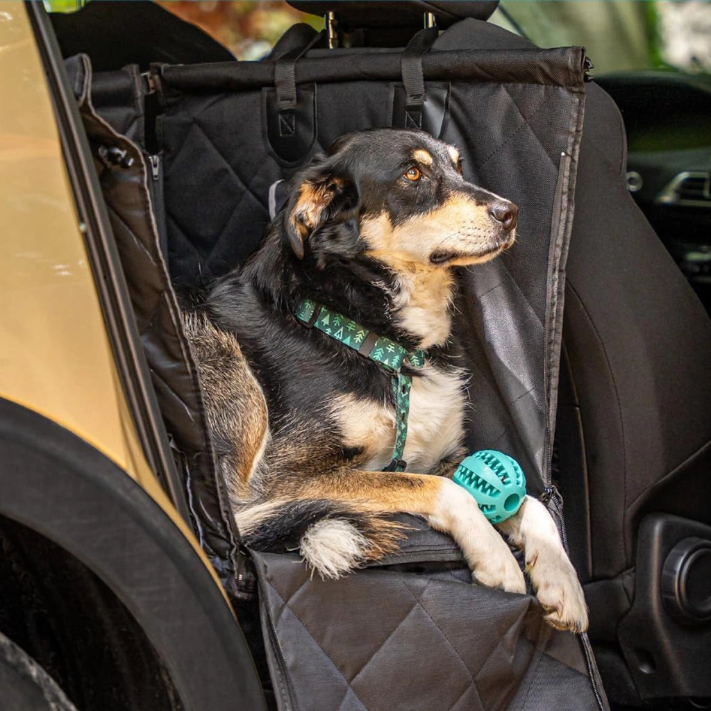 Sedile auto per cani con cintura, rinforzato e pieghevole