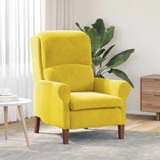 poltrona Giallo 76 x 94 x 102 cm Velluto