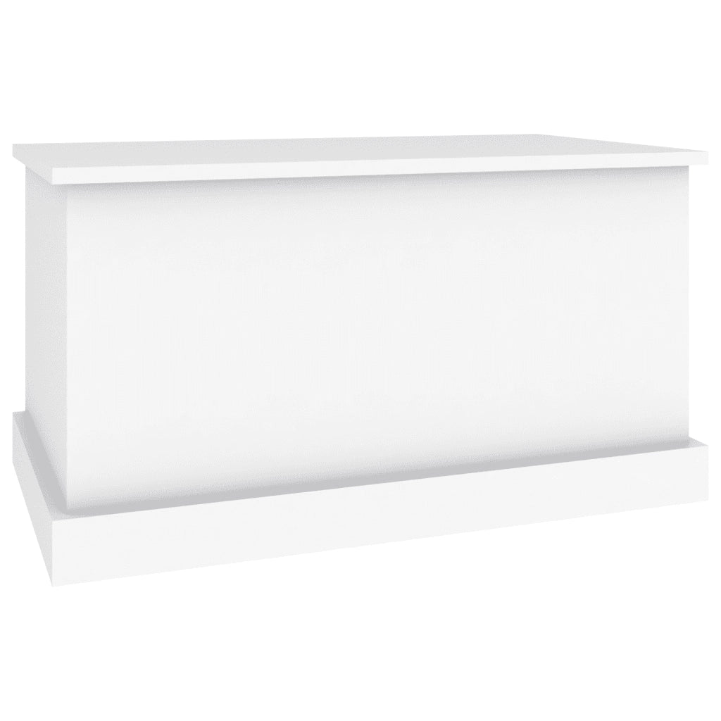 Scatola portaoggetti bianca 70x40x38 cm in legno ingegnerizzato 816504