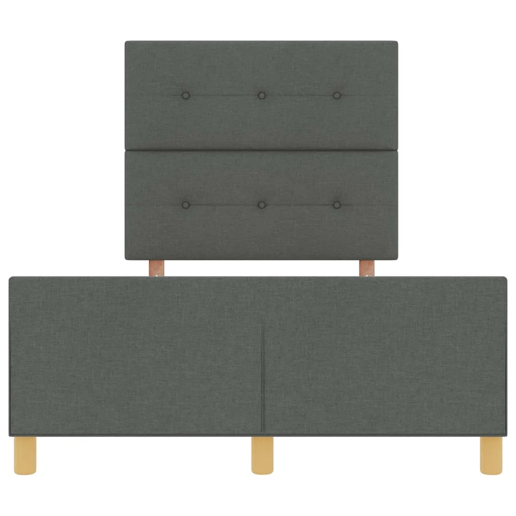 Struttura del letto Grigio scuro 120 x 190 cm Tessuto 3344712