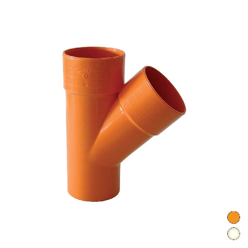 DERIVAZIONE  45  ° IN PVC- Diam. 100- ESCLU- pezzi 1