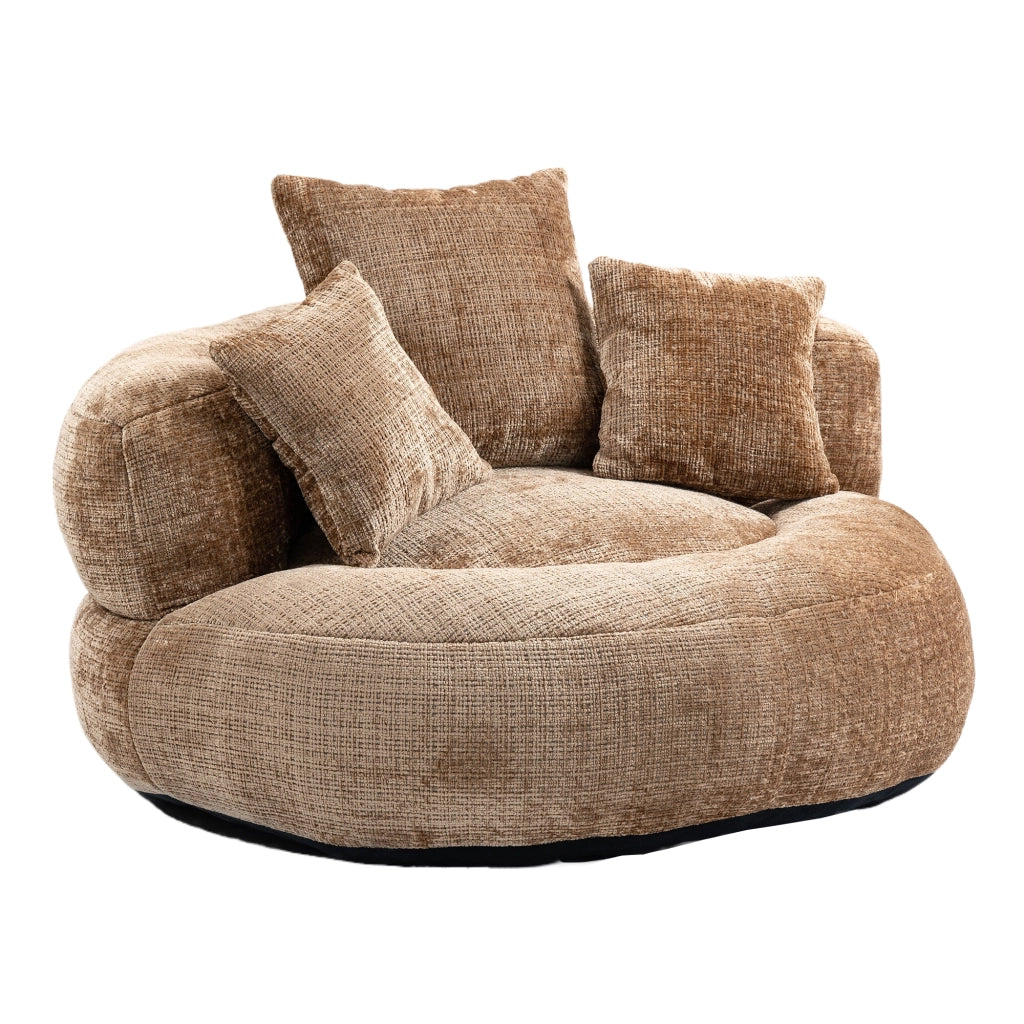 Divano Poltrona Gaming con Cuscini ¨C MINIMAL ¨C Tessuto Chenille, Singolo