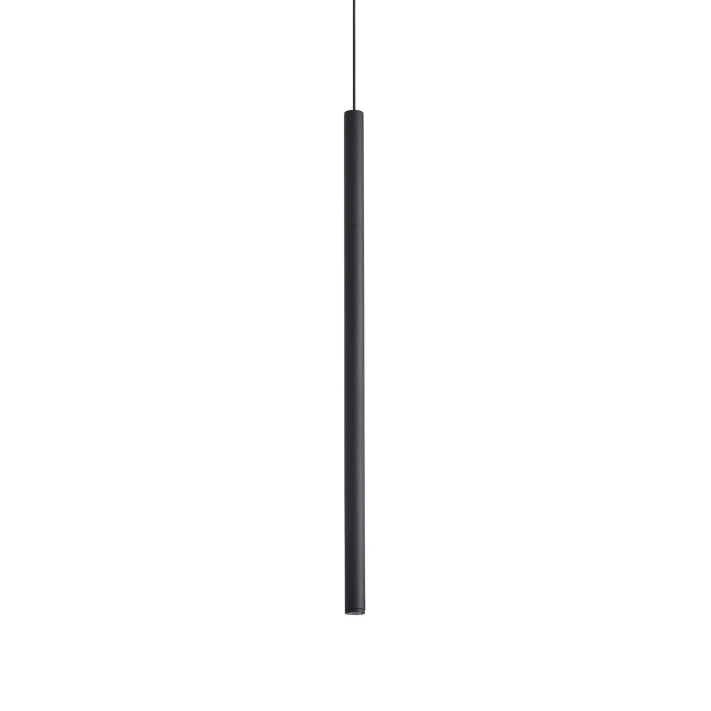 Lampada A Sospensione LOOK LED 3.5W Luce Calda Nero Altezza Regolabile Ideal Lux