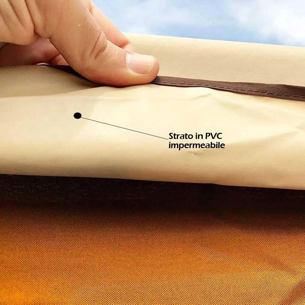 Telo Copertura Gazebo 3x4 Ricambio 350 gr/mq Camino Antivento Antipiog. 3 x 4 mt