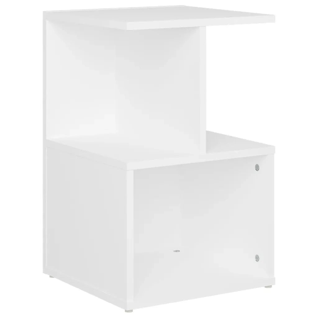 Comodino Bianco 35x35x55 cm in Legno Multistrato 806346
