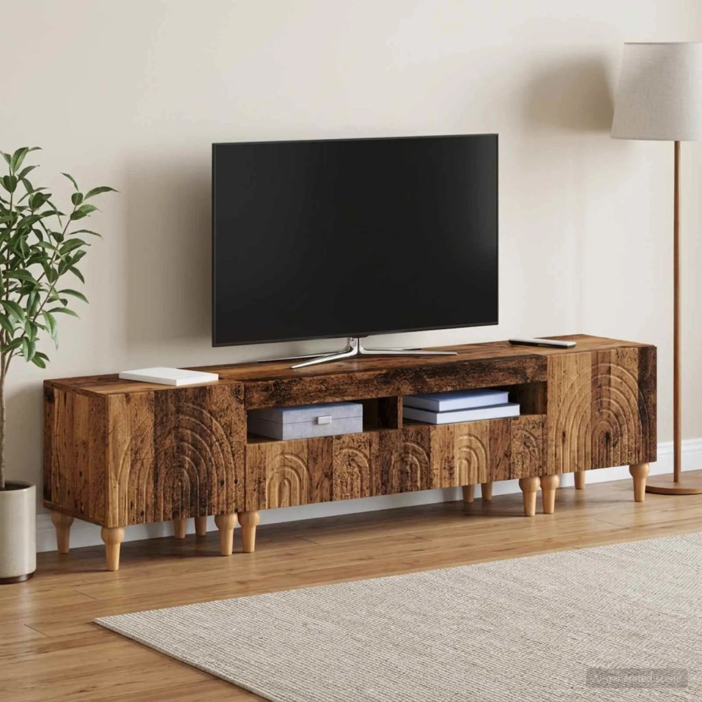 Mobile TV LED a 3 pezzi Legno antico Legno ingegnerizzato 3416507