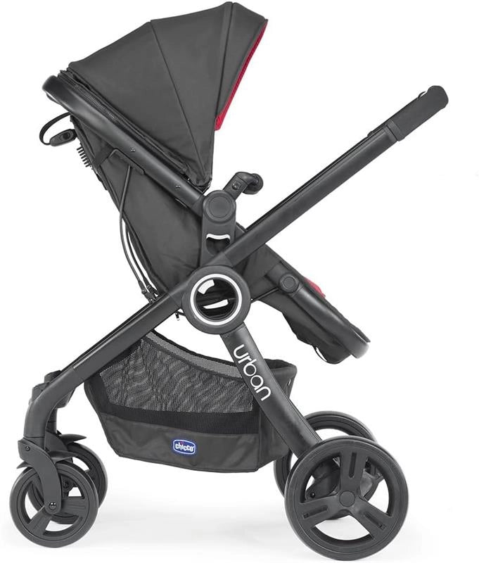 URBAN PLUS STROLLER BLACK DA NAVICELLA A PASSEGGINO - CARROZZINA SEMIRIGIDA - SEDUTA REVERSIBILE - CHIUSURA COMPATTA