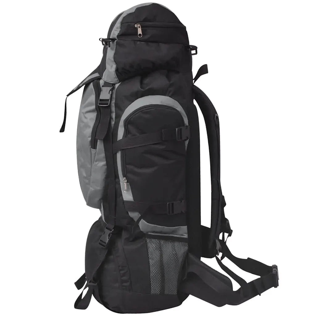 Zaino da Escursioni XXL 75 L Nero e Grigio 91106