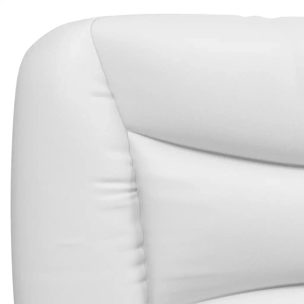 Coussin de tête de lit Hvar blanc 160 cm similicuir