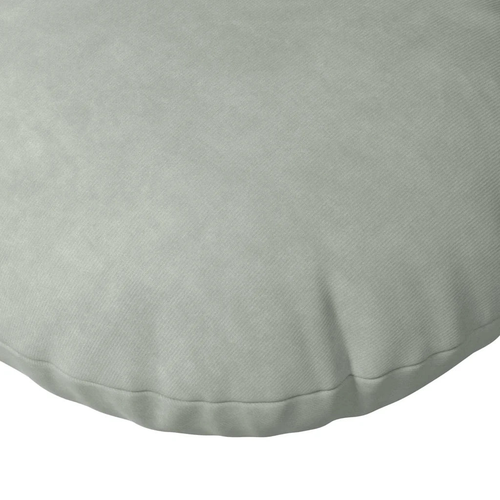 Cuscini per Seduta 2 pz | Cuscini per sedie Grigio chiaro ?30 x 13 cm Velluto