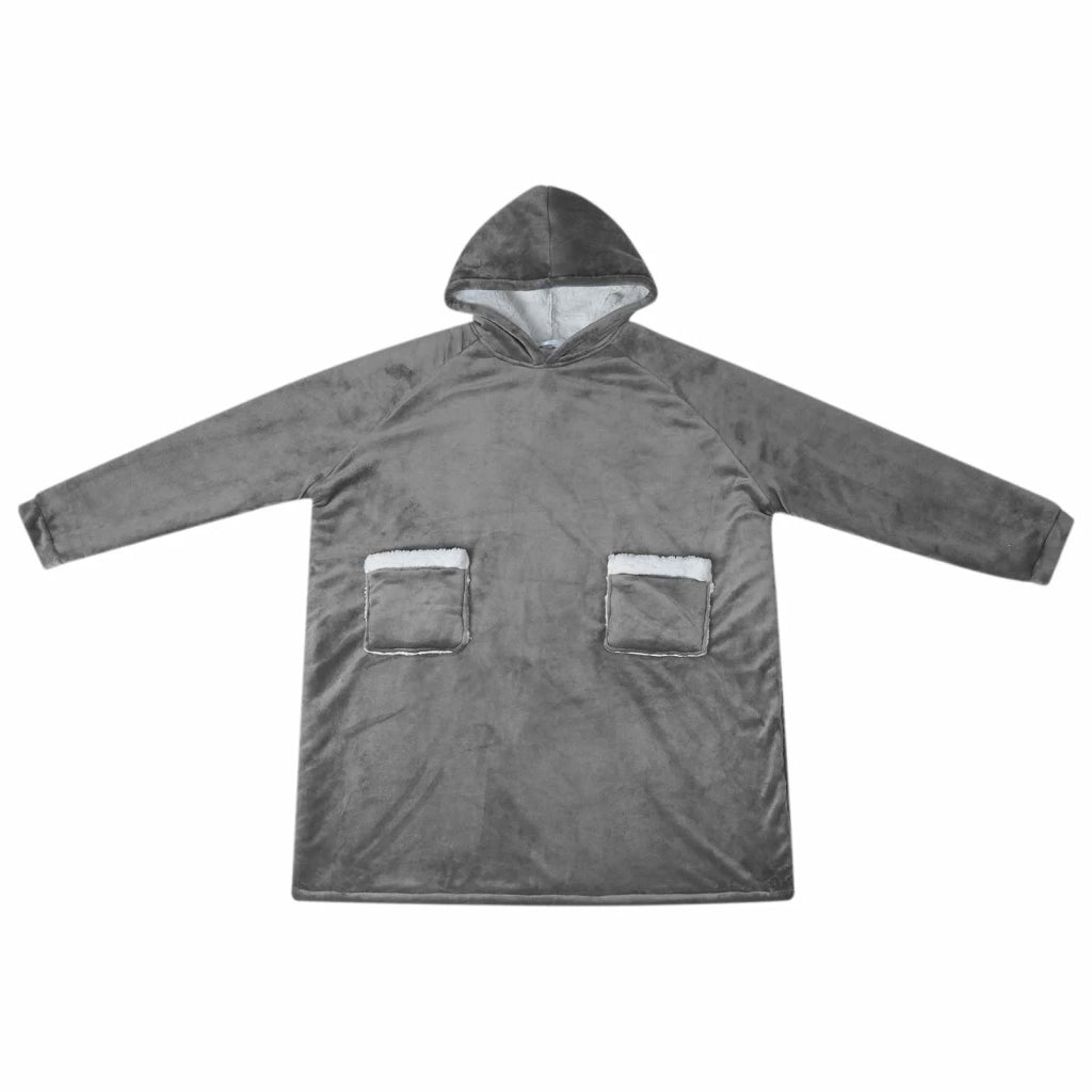 Felpa coperta Grigio scuro M Pile e Flanella CFW3197831
