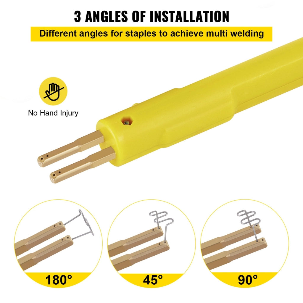Kit Saldatrice per Plastica a Caldo 20W 220V con 600 Graffette per Riparazione Paraurti Auto e Bricolage Robusto e Pratico
