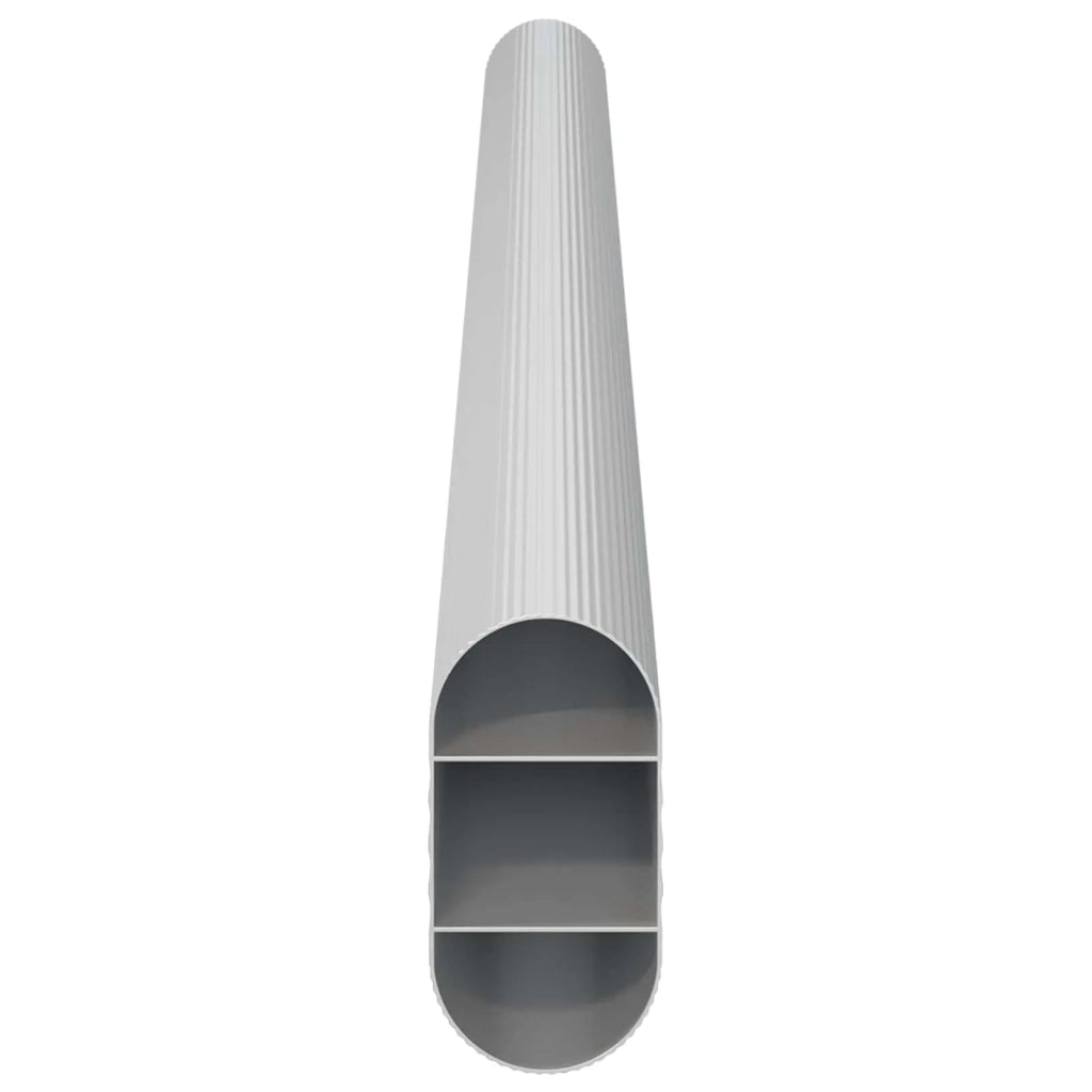 Asta per armadio 12 pz Argento 264 x 15 x 29 mm CFW3938053