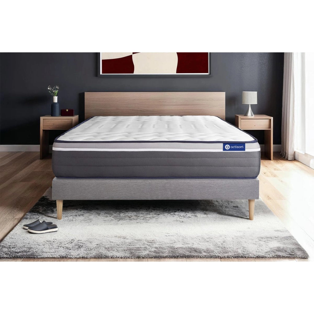 Kit rete e materasso Actilatex plus 130x220cm - Spessore : 26cm - Lattice e memory foam- molto rigido