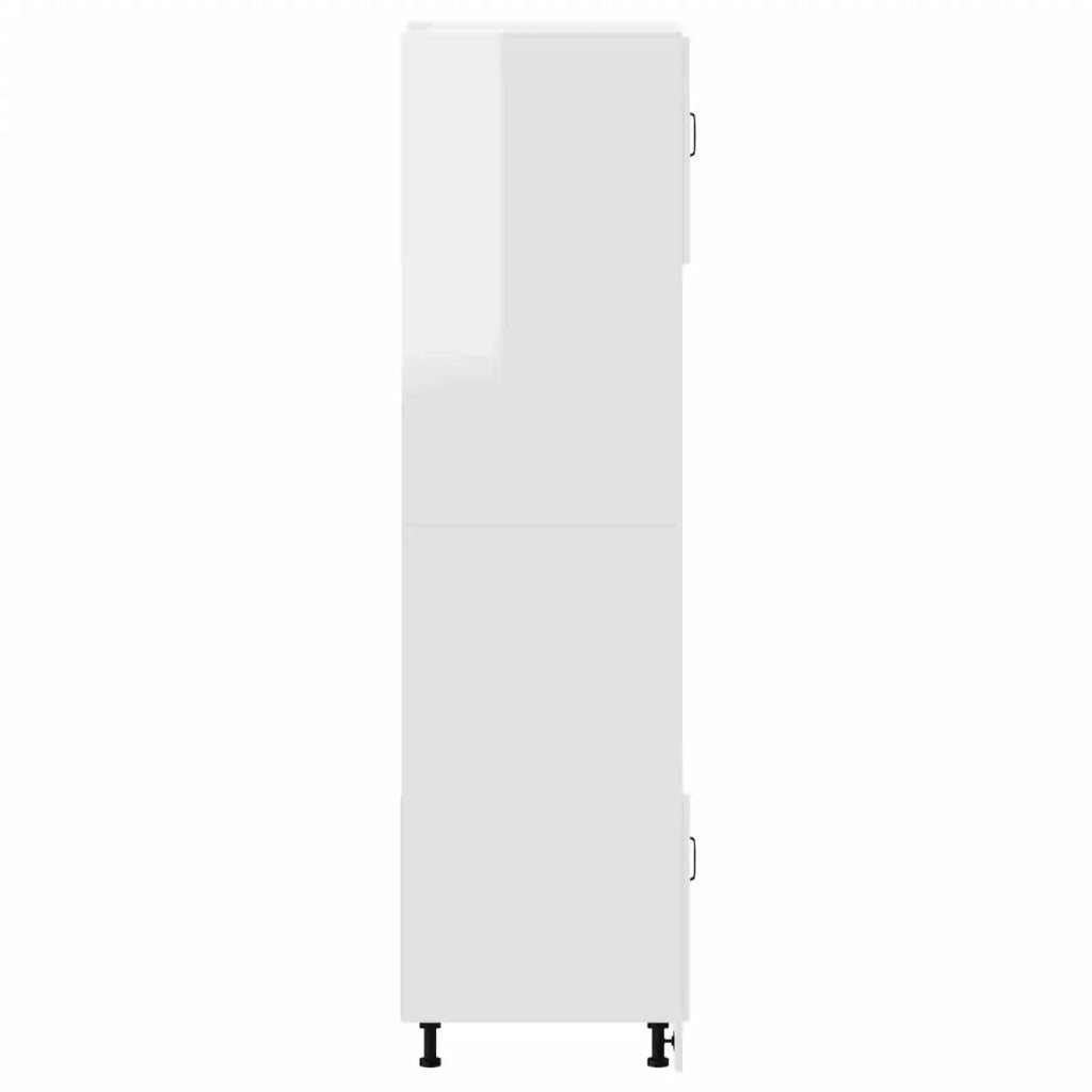Armadi Forno 2 pz Porto Bianchi Lucido in Legno Multistrato 3315053