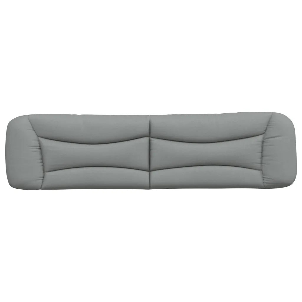 Coussin de tête de lit Hvar gris clair 200 cm tissu