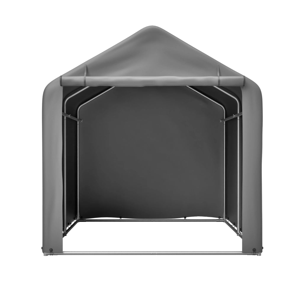 Garage per biciclette 160x220x165 cm con porta a rulli struttura impermeabile in PE ideale per riporre biciclette e attrezzi da giardino patio e esterni