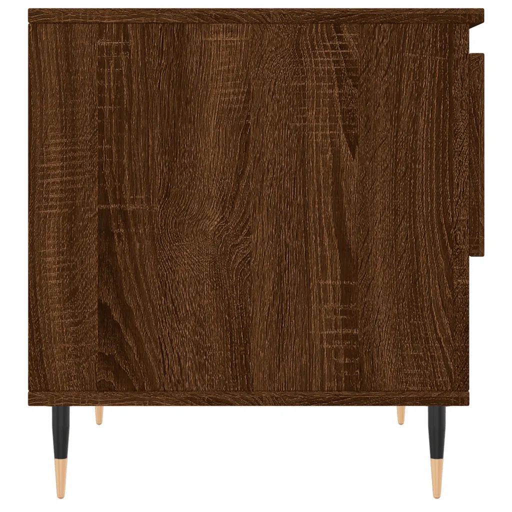 2 pz Tavolini salotto | Tavolino da caff¨¨ | Tavolino da Soggiorno Rovere Marrone 50x46x50 Legno Multistrato