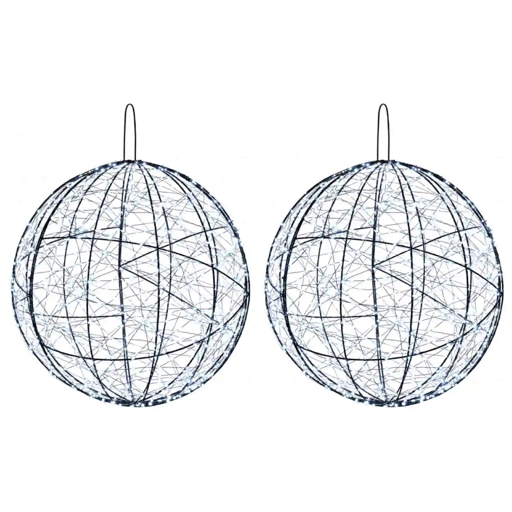 Luce a punta di Natale 2 pz 1900 LED Bianco freddo Ø 60 x 63 cm 42049781