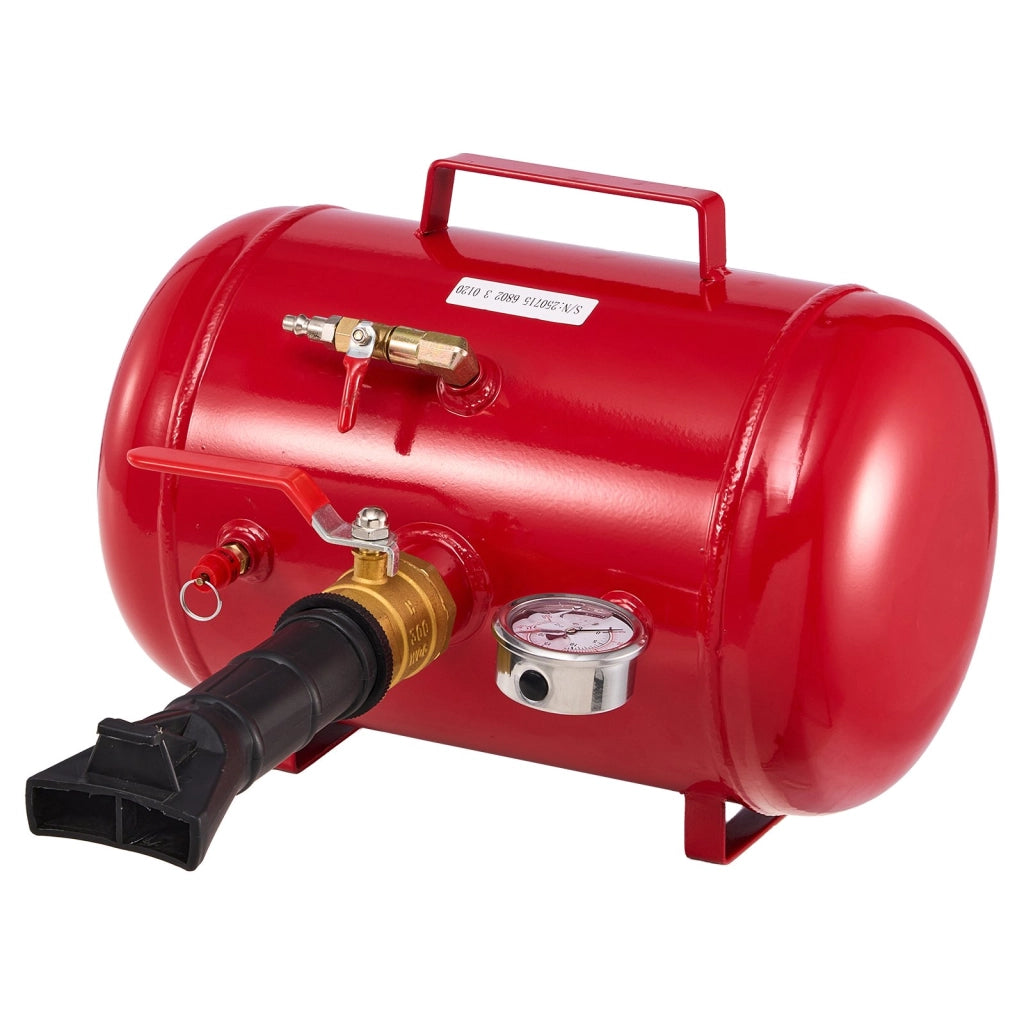 HM2902 Gonfiatore per Pneumatici 18,9 L in Acciaio al Carbonio 0,6-0,8 MPa Tallonatore Robusto per Officina Camion e Furgoni Rosso
