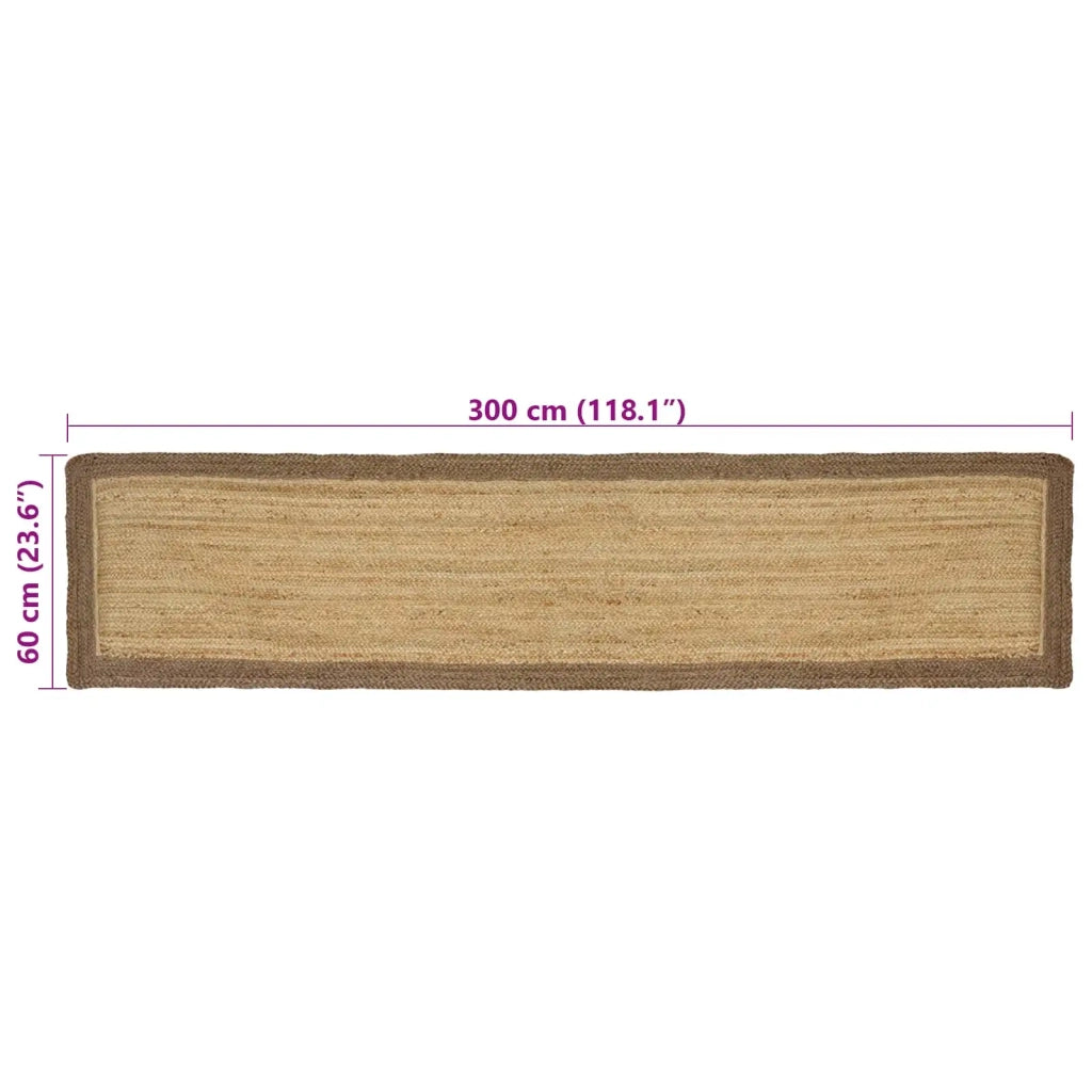 Tappeti per area Rettangolare Naturale e Grigio 60 x 300 cm 42010661