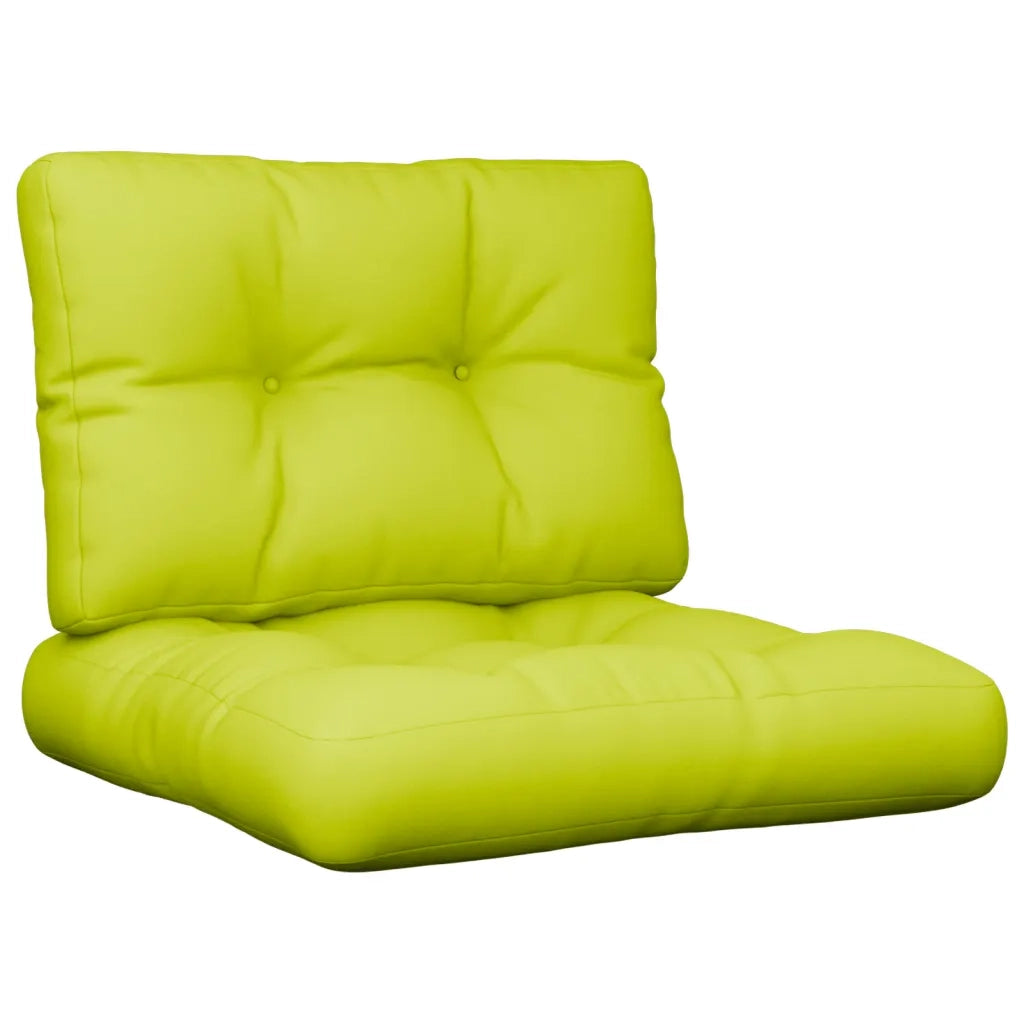 Cuscini per Divani in Pallet 2 pz | Cuscini per sedie Verde Intenso in Tessuto