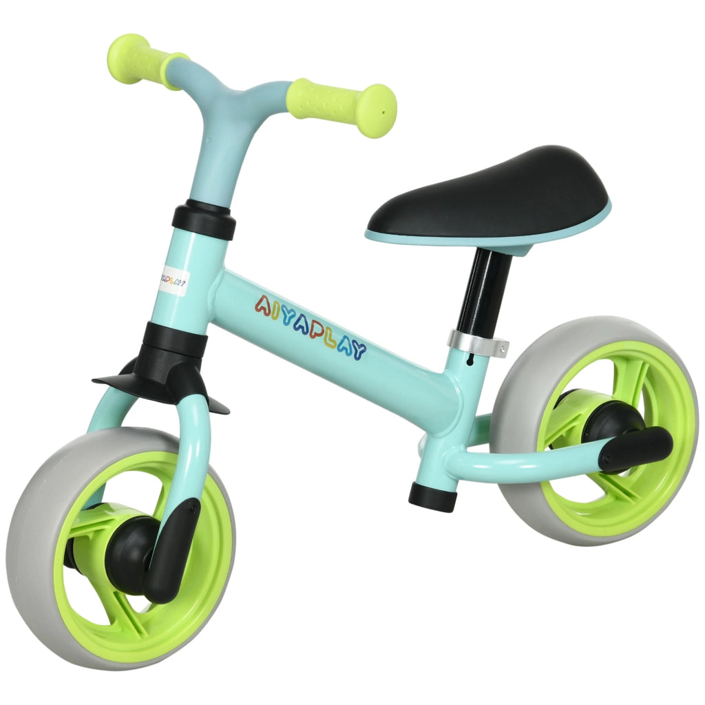 Bicicletta senza Pedali per Bambini ¨C Minimal ¨C Verde e Turchese 66,5x34x47 cm
