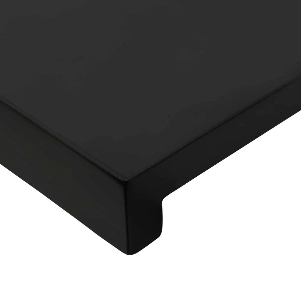 Soglie per finestre 2 pz Nero 120 x 25 x 2 cm 42048348