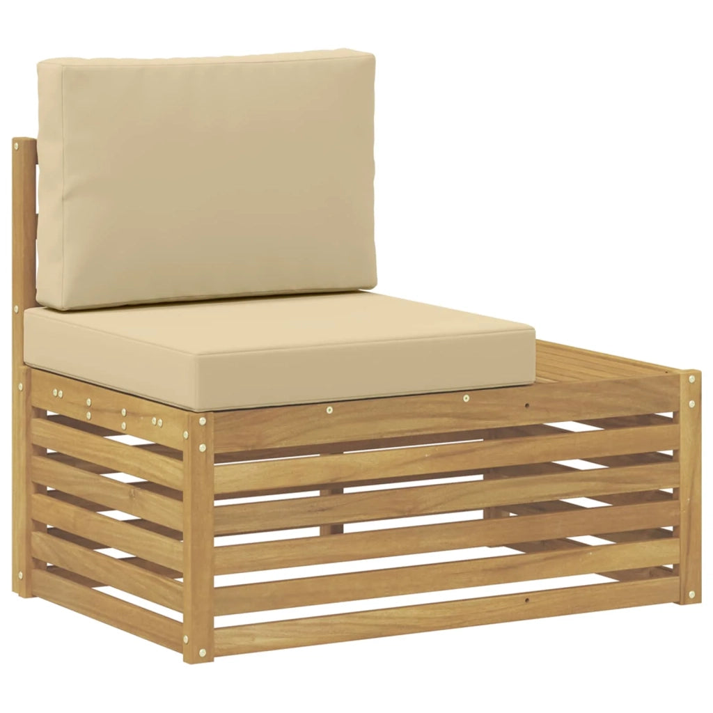 Set di divani da esterno con cuscino 4 Pezzo Bianco 3392468