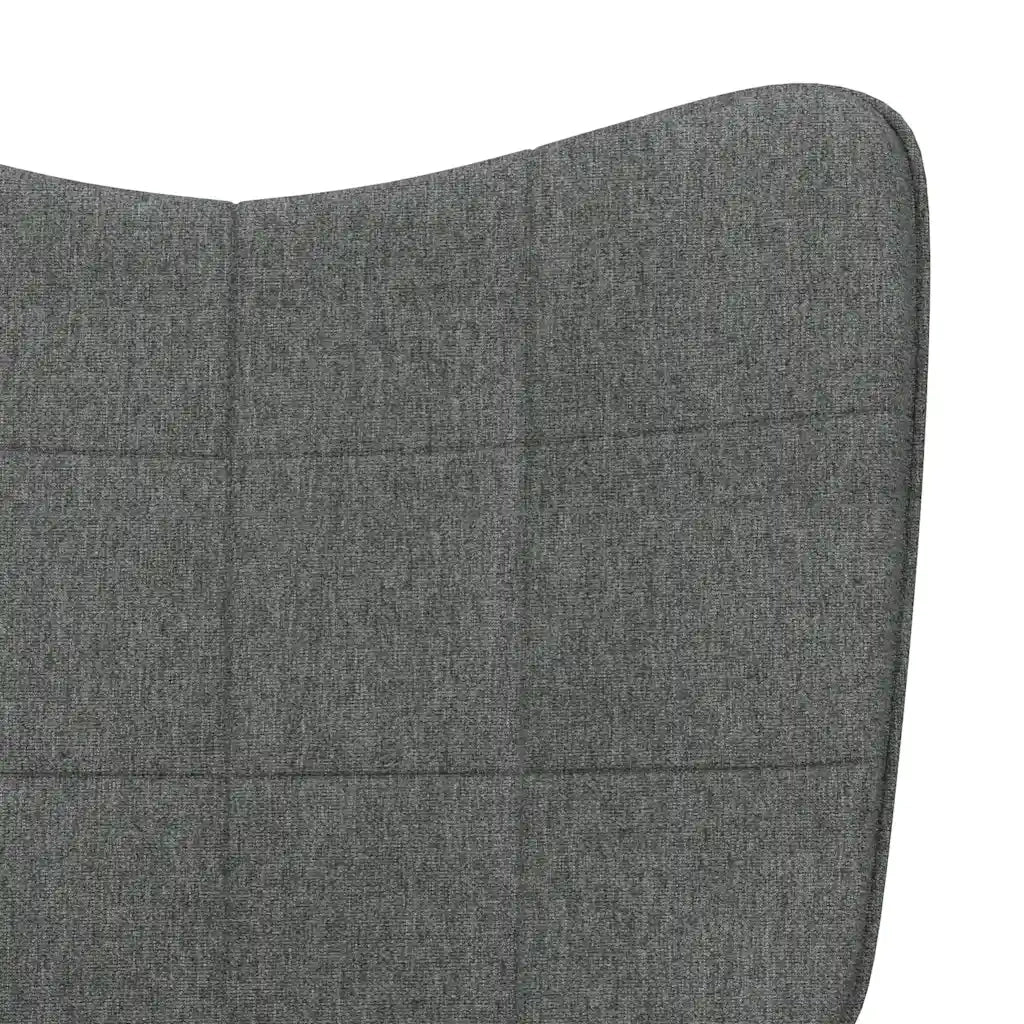 Sedia a Dondolo Grigio Scuro in Tessuto 328008