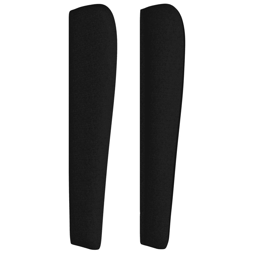 Giroletto a Molle con Materasso Nero 140x190 cm in Tessuto 3127959
