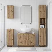 Set di Mobili da Bagno da 4 Pezzi EDE Rovere Artigianale 3417908