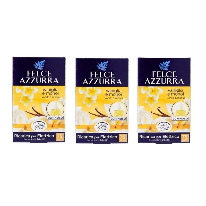 SET 3 FELCE AZZURRA RICARICA PER DIFFUSORE ELETTRICO DA 20 ML VANIGLIA