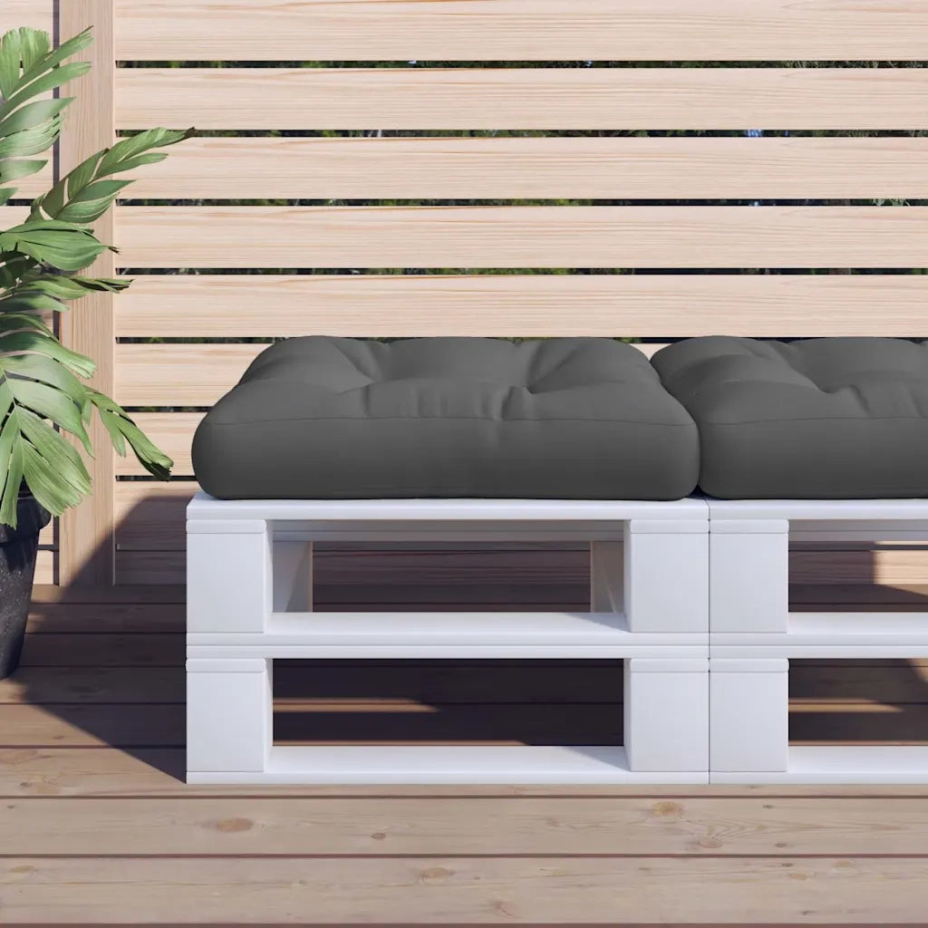 Cuscino per Pallet Grigio 58x58x10 cm in Tessuto 44650