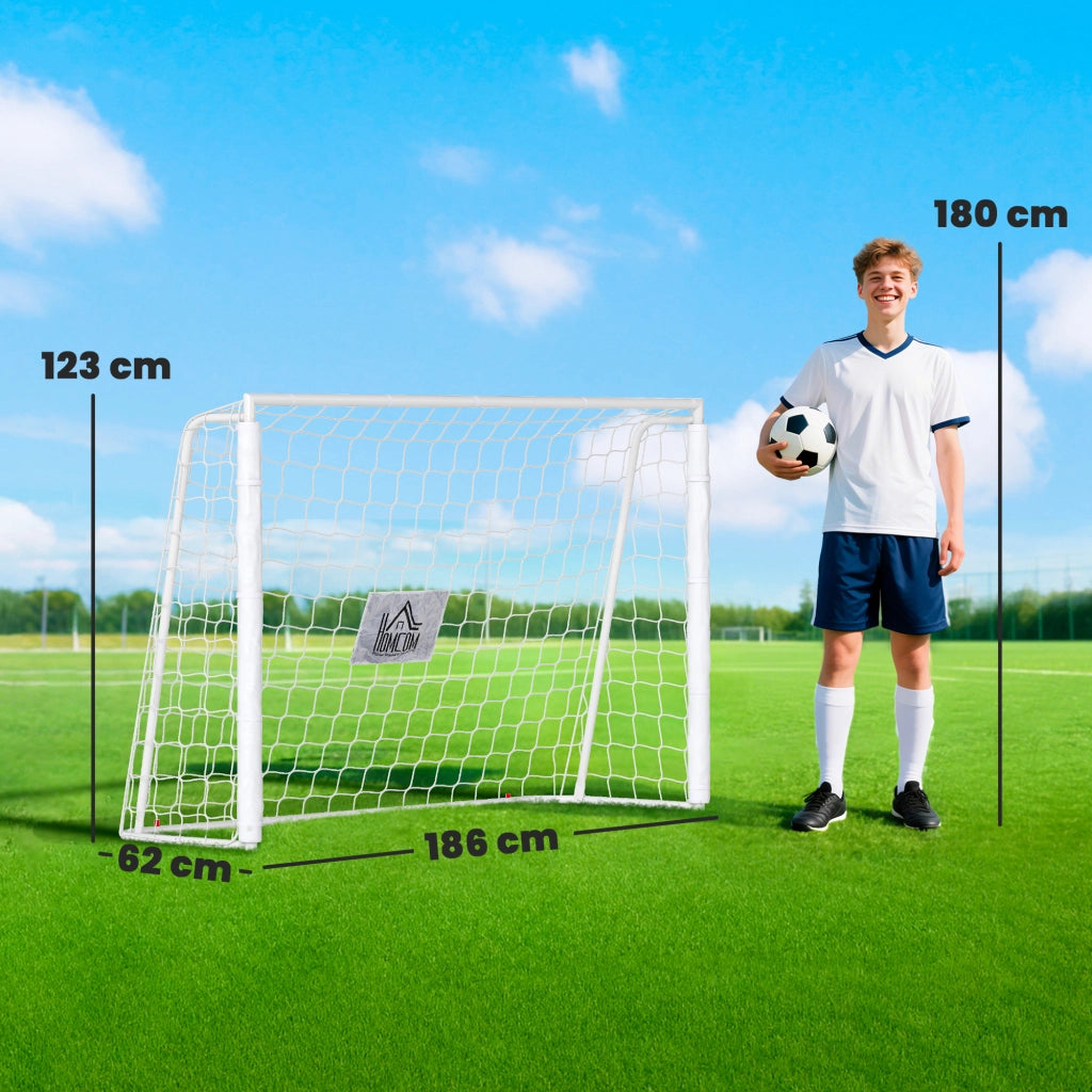 Porta da calcio per bambini ¨C zephmum ¨C 186x123cm bianco