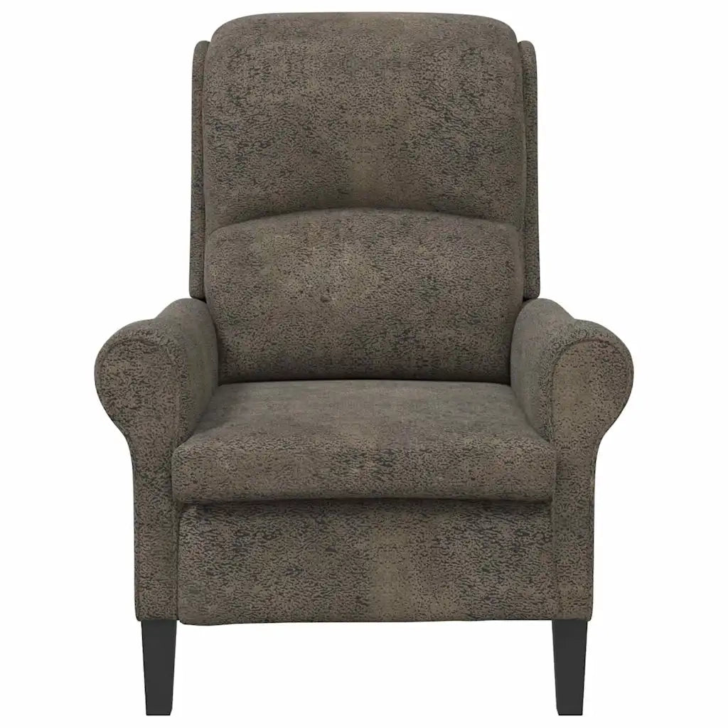 poltrona Grigio scuro 76 x 94 x 102 cm Pelle Sintetica