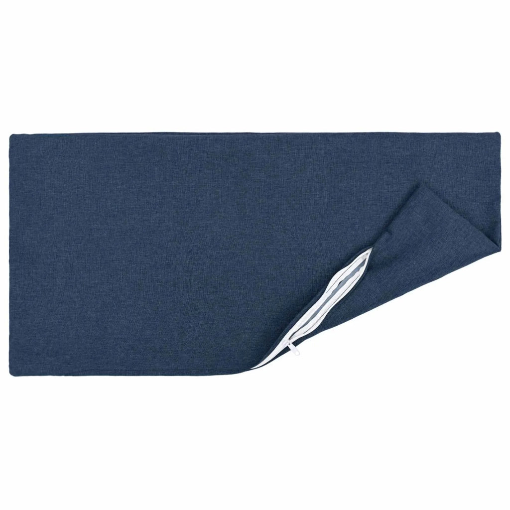 Cuscino con cuscino HEERLEN 2 pz Blu Tessuto 923807