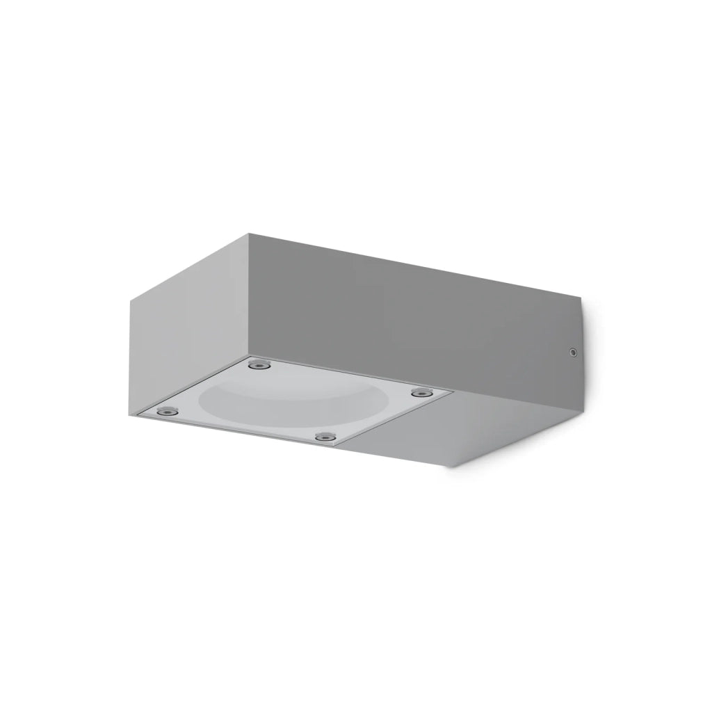 Plafoniera Sirio_Ap1 Grigio IP65 Dimmerabile Metallo/Vetro Ideal Lux