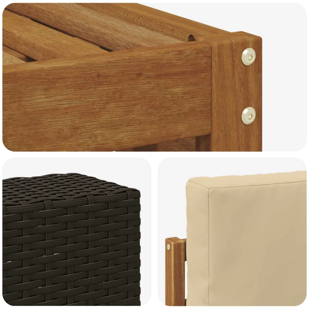 Set divani Legno di Acacia Massello 3384544