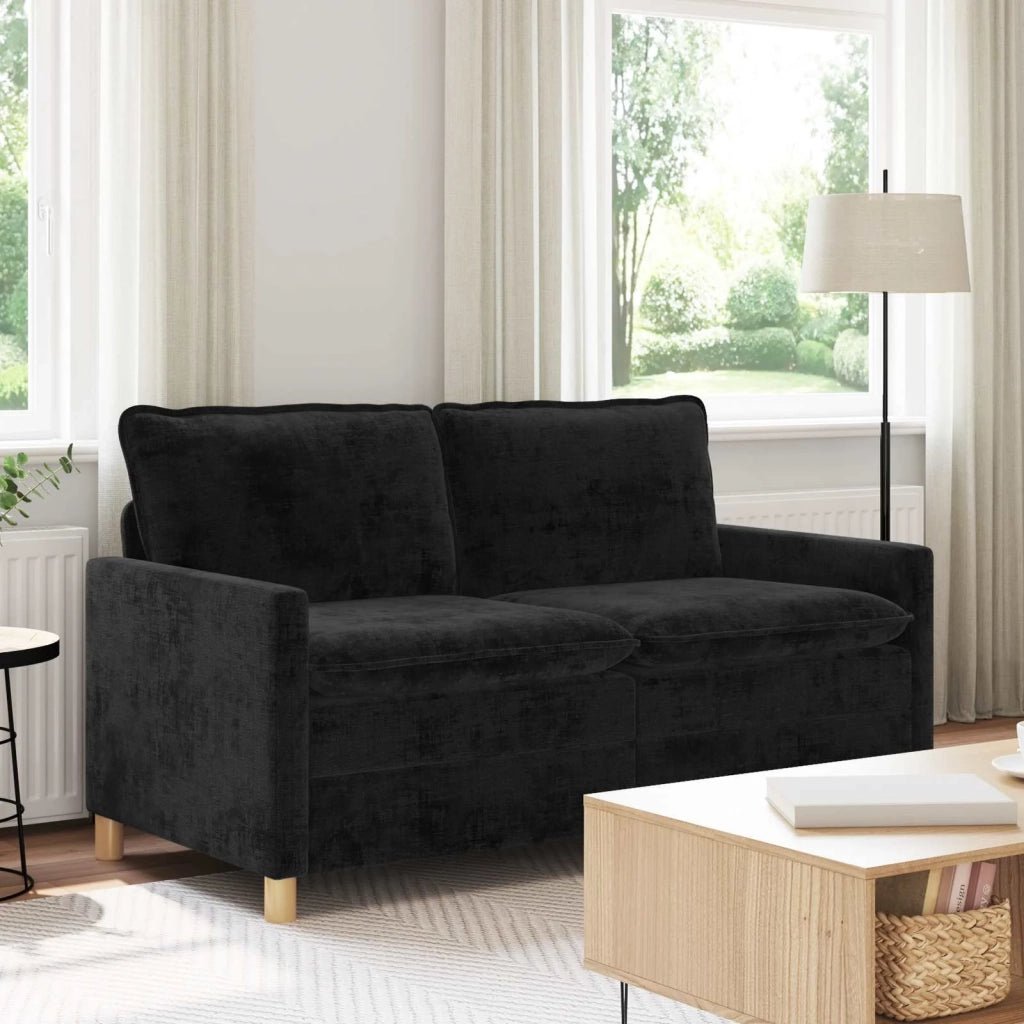 Divano Nero 156 x 81 x 87,5 cm Poliestere 42028864