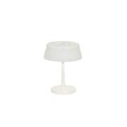 Zafferano Sister Light Mini Wi-fi Lampada a led smart da tavolo Bianco Perlato ricaricabile e dimmerabil - 2200-2700-3000-4000K 3,2W h17cm