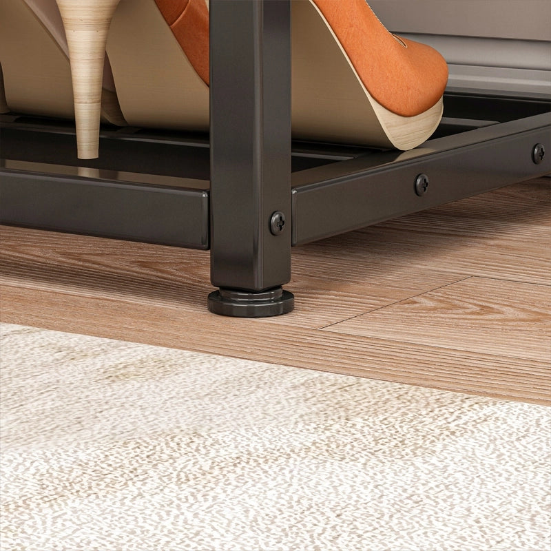 Armadio per scarpe con seduta, ampio ripiano industriale loft in legno retrò 62 cm