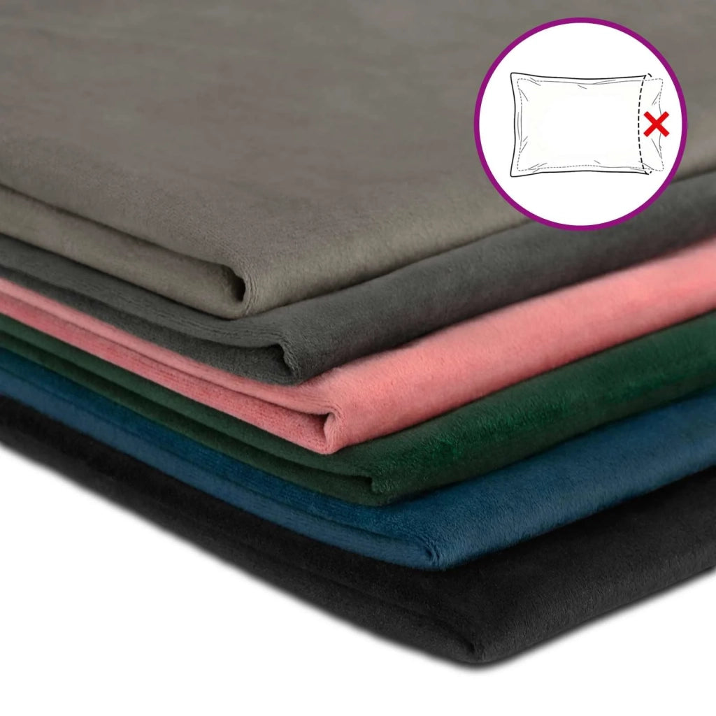 Federa 2 pcs HEERLEN Rosa 80 x 80 cm Velluto 913529