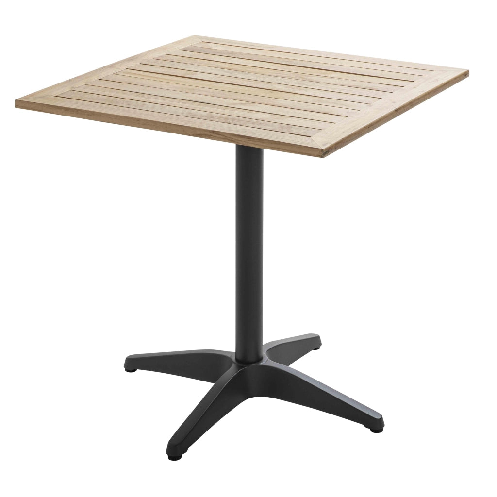 Oviala - Gamba da tavolo in alluminio nero 72 cm