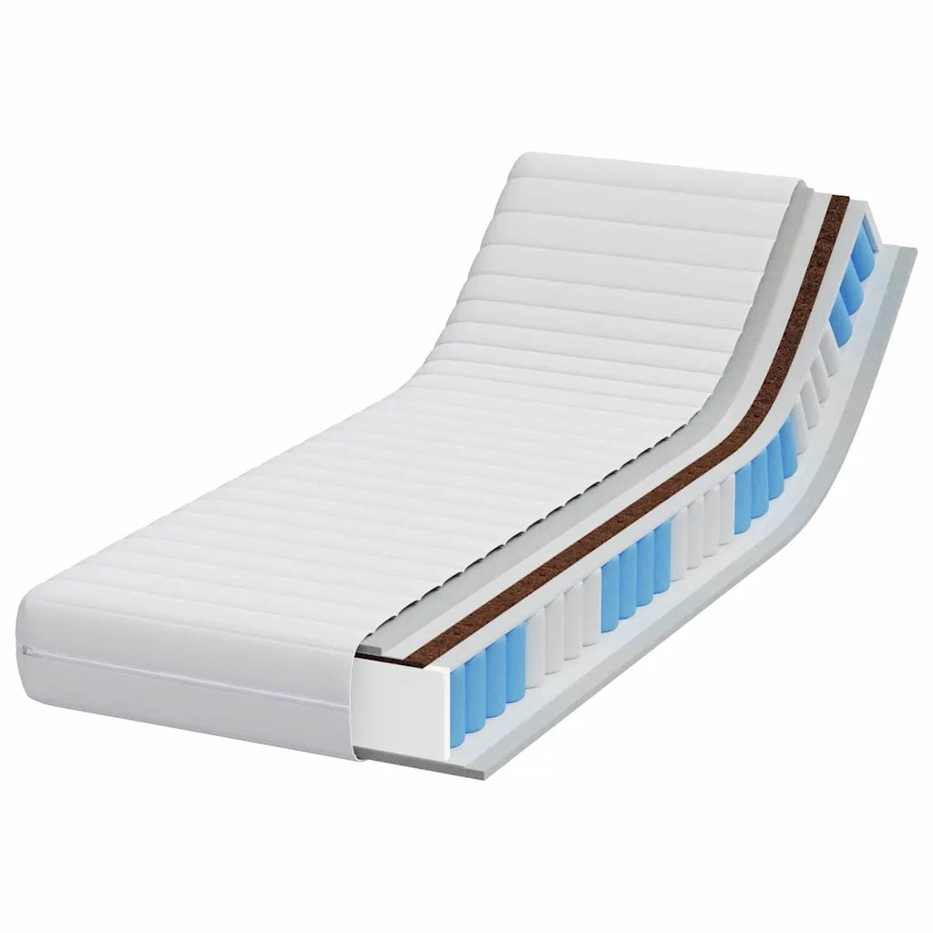 Materasso Bianco 70 x 200 cm Molle Insacchettate