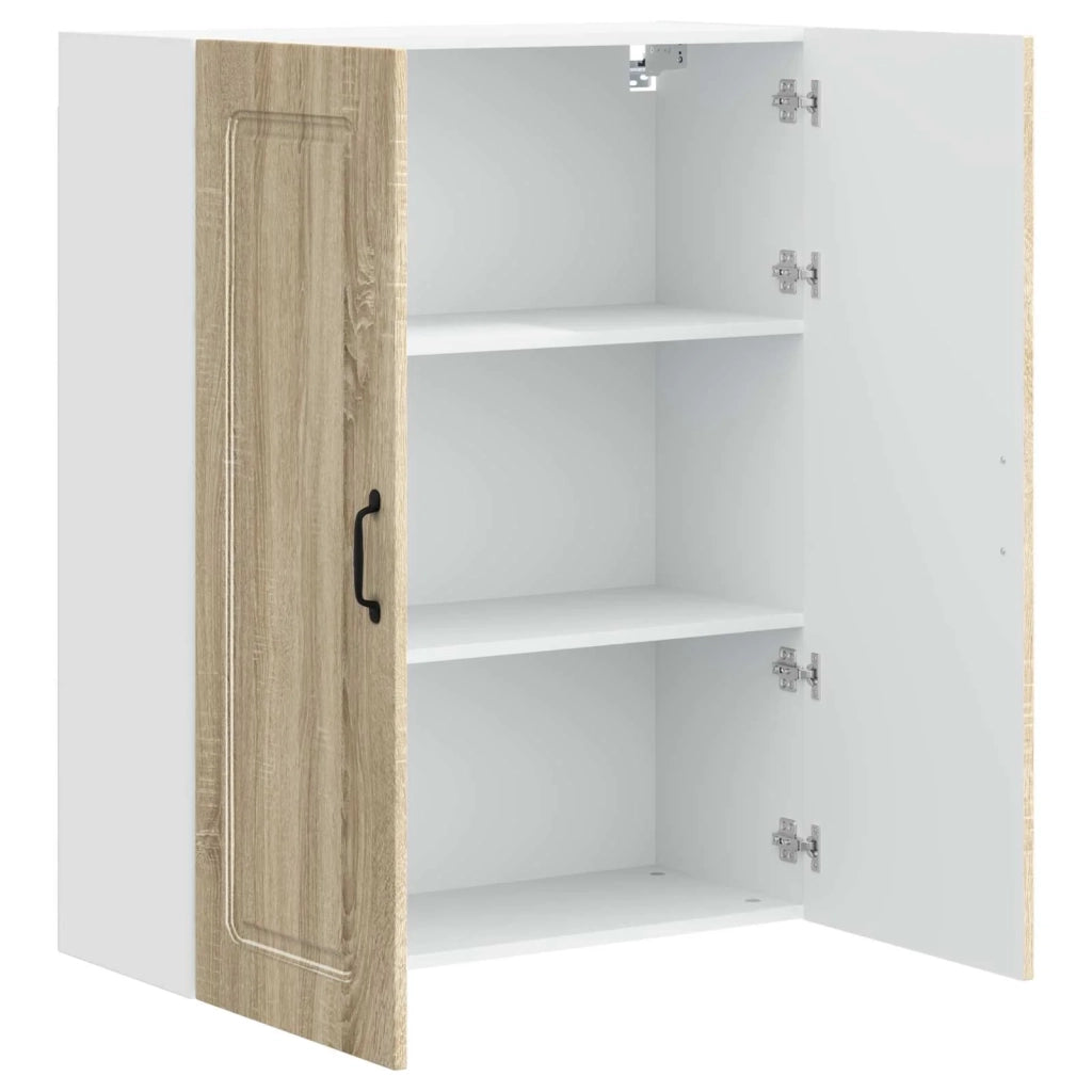 Mobile da cucina rettangolare moderno 80 x 31 x 100 cm ampio ed elegante spazio contenitivo in legno di rovere Sonoma 02_0053825