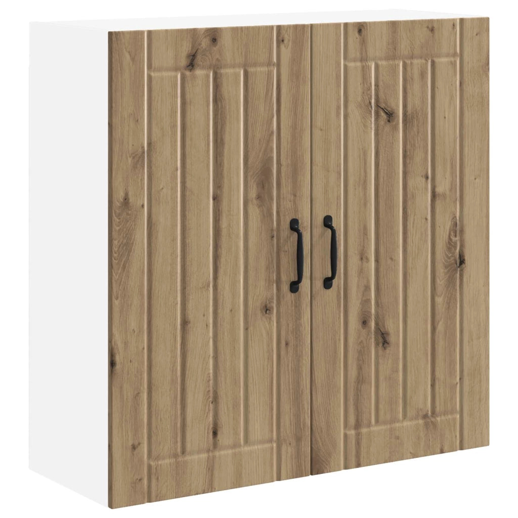 Mobile da cucina moderno e funzionale con pratico spazio contenitivo 80 x 31 x 80 cm realizzato in legno di rovere ingegnerizzato finitura artigianale 02_0054081
