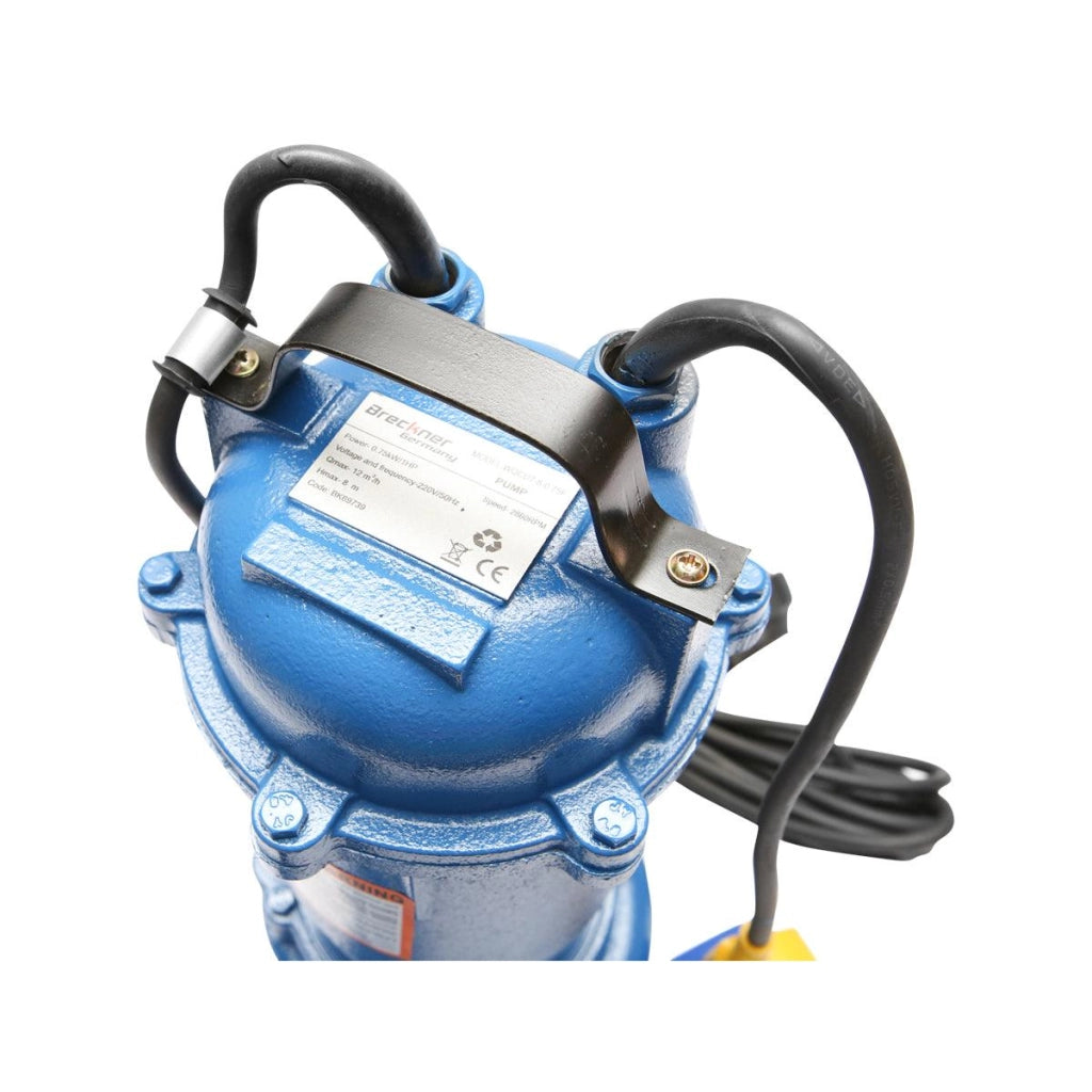 Pompa sommersa per acque sporche drenaggio con galleggiante e trituratore 750W, 250L/min, H7m, 220V