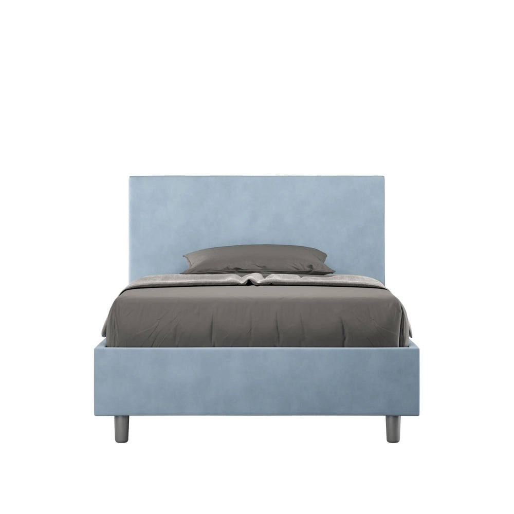 Letto 1 Piazza e Mezzo 130x190 cm con Rete Adele Azzurro